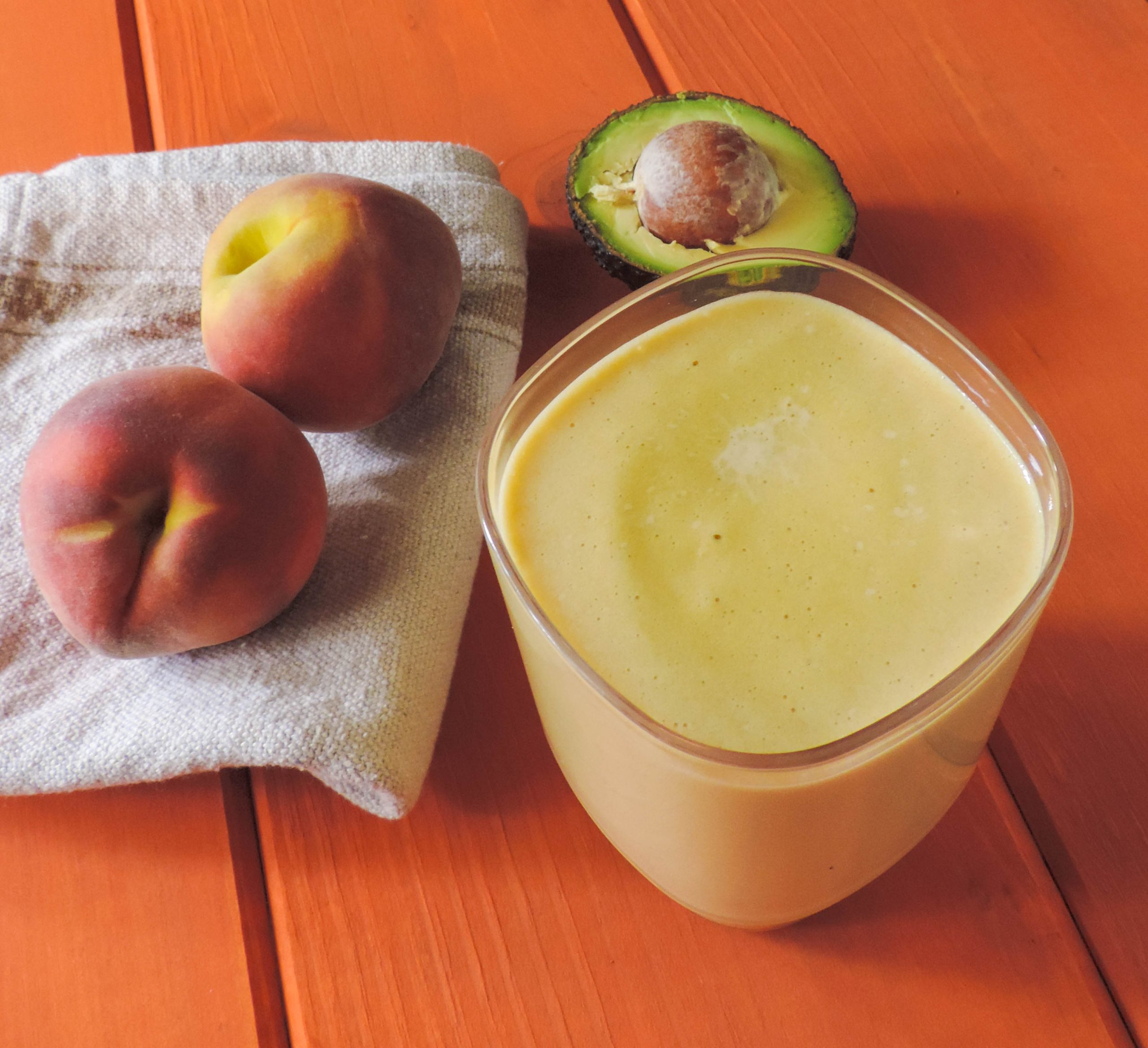 Healthy Peach Protein Smoothie