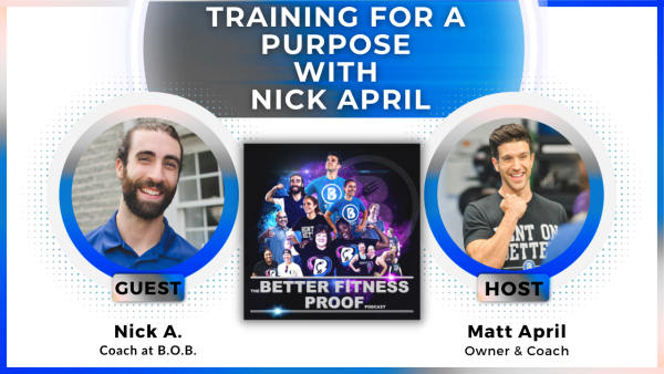 Training for a Purpose with Coach Nick April